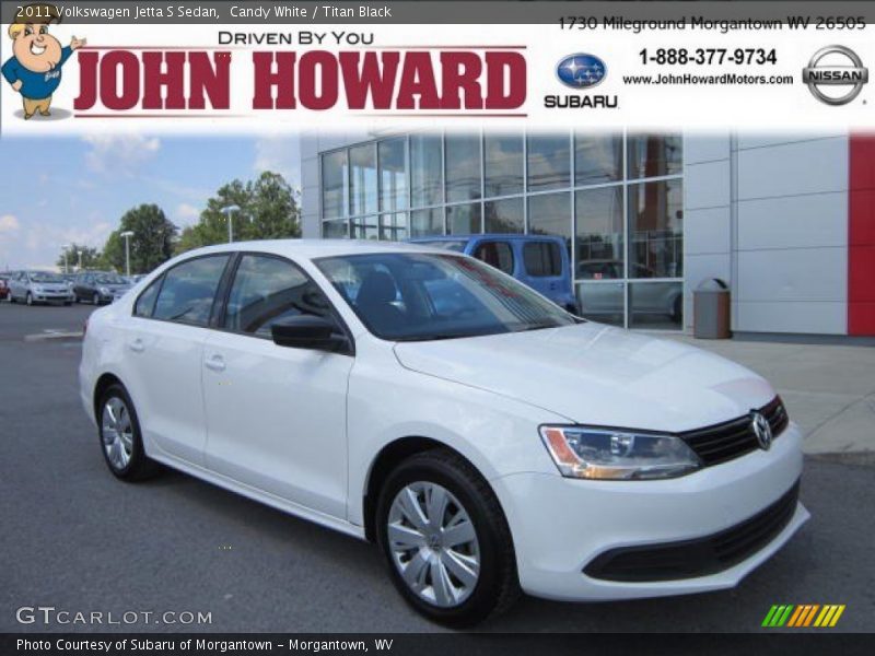 Candy White / Titan Black 2011 Volkswagen Jetta S Sedan