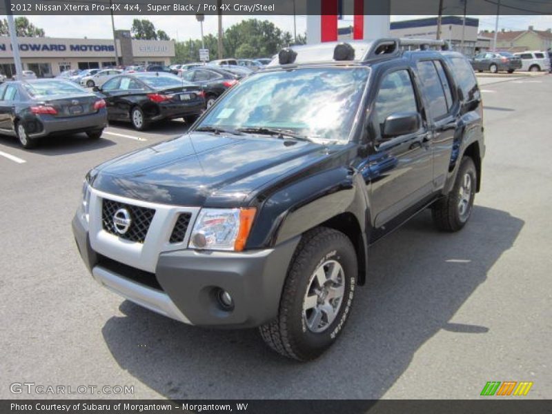 Super Black / Pro 4X Gray/Steel 2012 Nissan Xterra Pro-4X 4x4