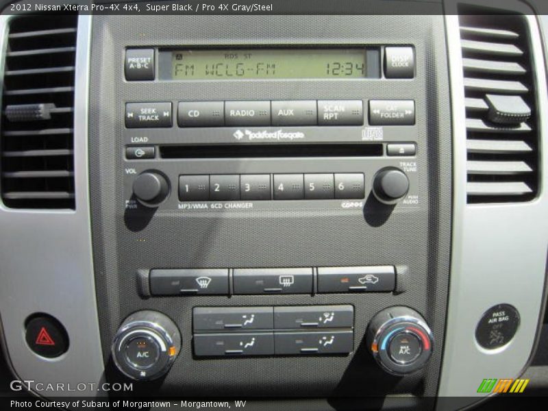 Super Black / Pro 4X Gray/Steel 2012 Nissan Xterra Pro-4X 4x4