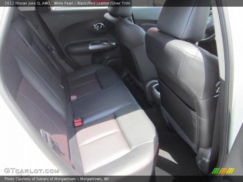 White Pearl / Black/Red Leather/Silver Trim 2012 Nissan Juke SL AWD