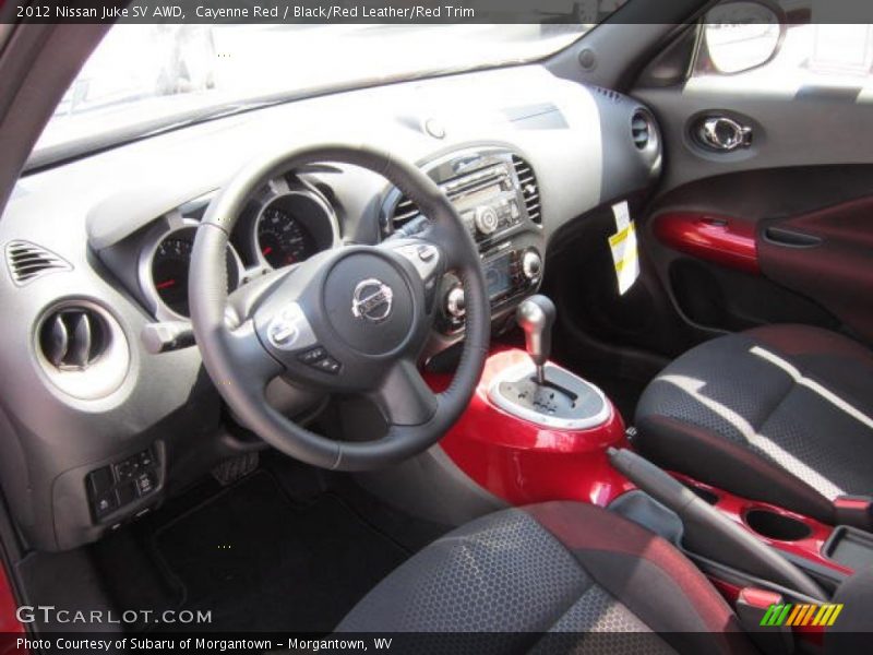 Cayenne Red / Black/Red Leather/Red Trim 2012 Nissan Juke SV AWD