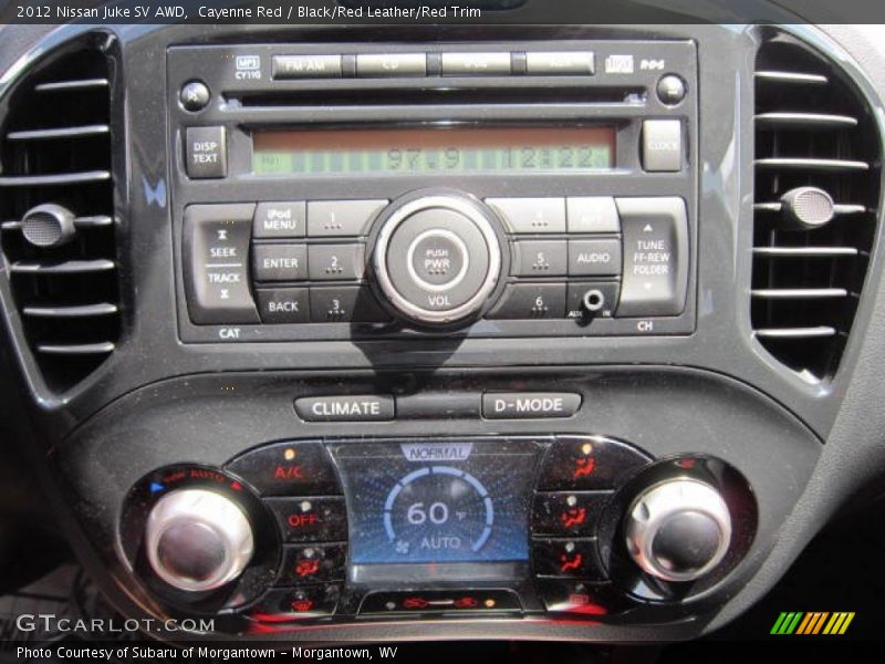 Cayenne Red / Black/Red Leather/Red Trim 2012 Nissan Juke SV AWD