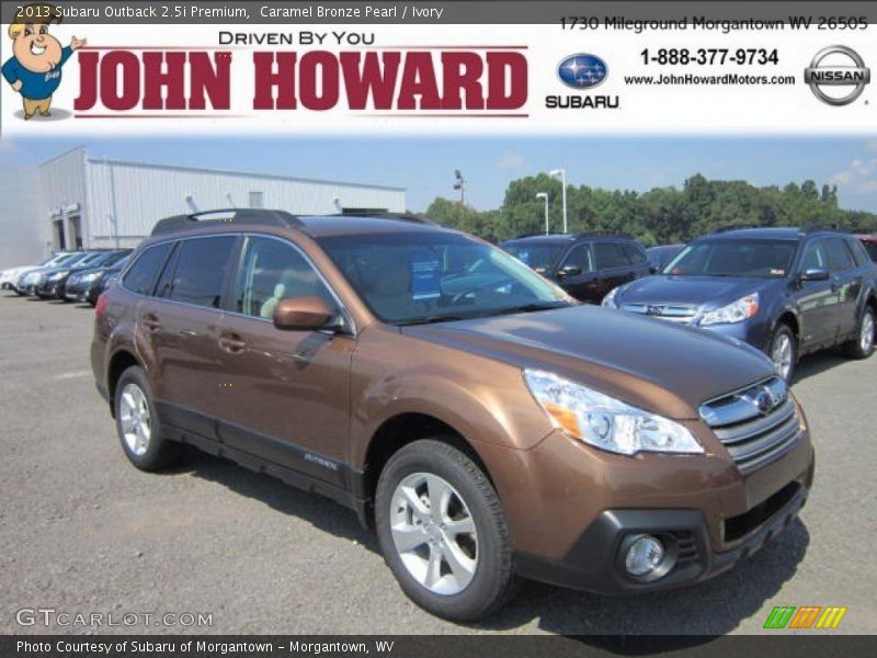 Caramel Bronze Pearl / Ivory 2013 Subaru Outback 2.5i Premium