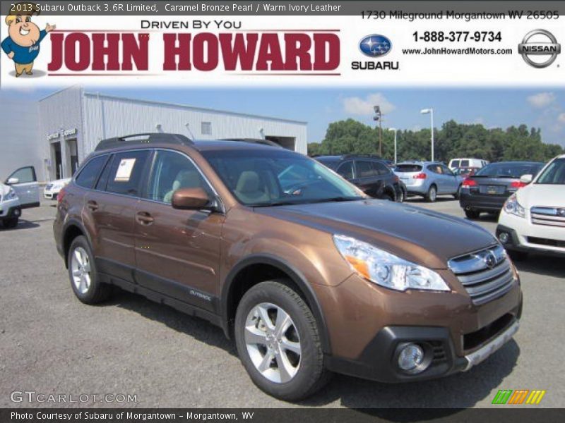 Caramel Bronze Pearl / Warm Ivory Leather 2013 Subaru Outback 3.6R Limited
