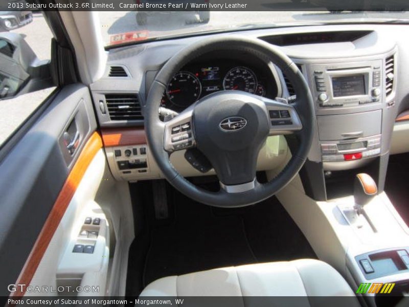 Caramel Bronze Pearl / Warm Ivory Leather 2013 Subaru Outback 3.6R Limited
