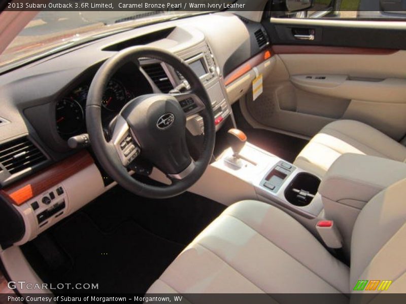 Caramel Bronze Pearl / Warm Ivory Leather 2013 Subaru Outback 3.6R Limited