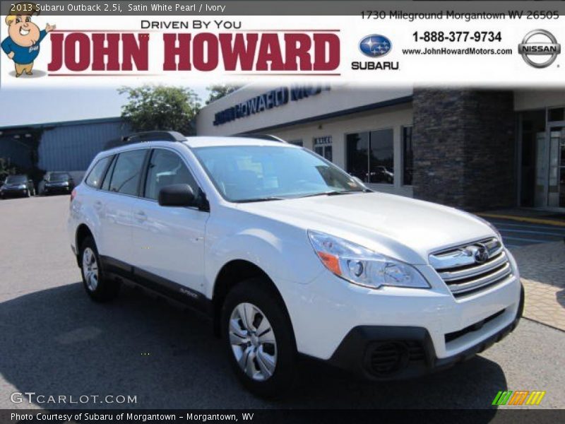 Satin White Pearl / Ivory 2013 Subaru Outback 2.5i