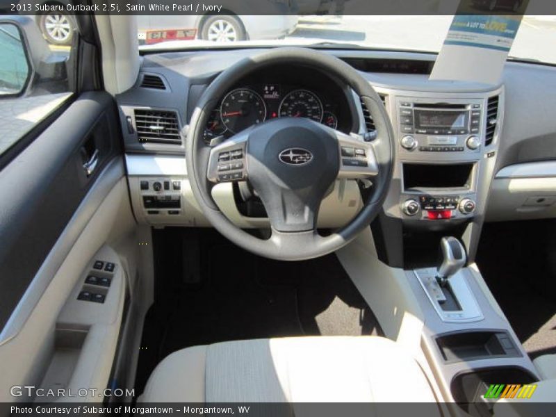 Satin White Pearl / Ivory 2013 Subaru Outback 2.5i