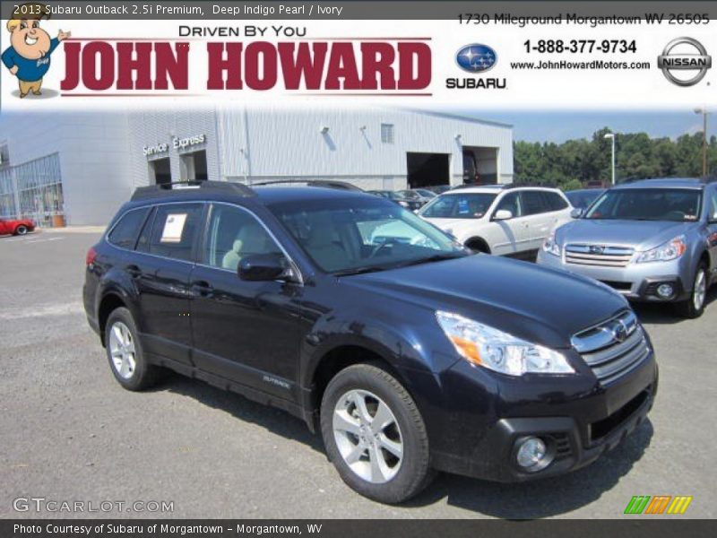 Deep Indigo Pearl / Ivory 2013 Subaru Outback 2.5i Premium