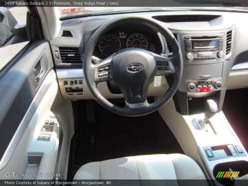 Deep Indigo Pearl / Ivory 2013 Subaru Outback 2.5i Premium
