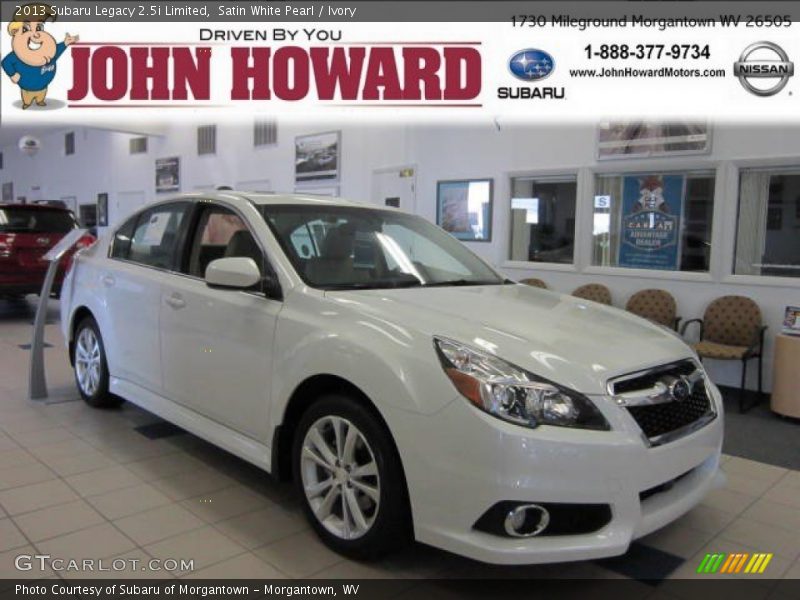 Satin White Pearl / Ivory 2013 Subaru Legacy 2.5i Limited