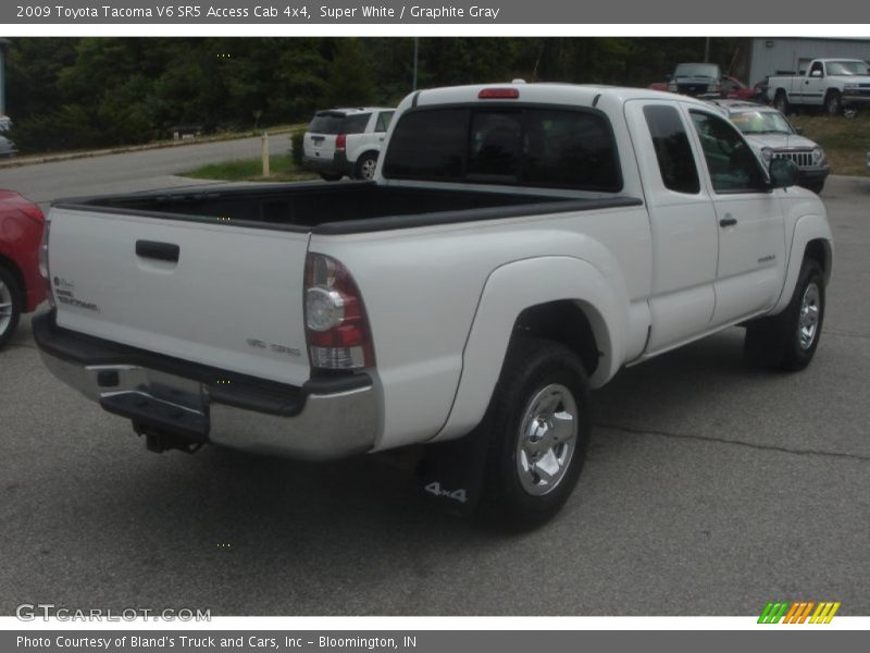 Super White / Graphite Gray 2009 Toyota Tacoma V6 SR5 Access Cab 4x4