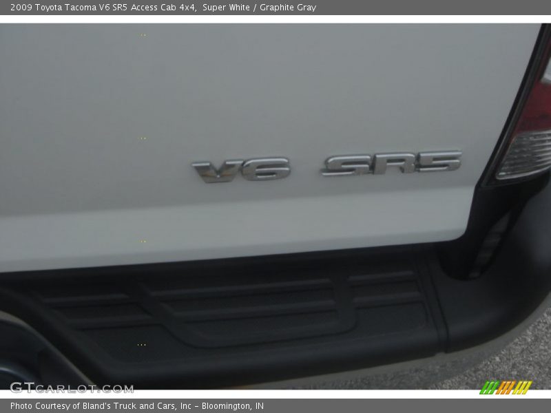 Super White / Graphite Gray 2009 Toyota Tacoma V6 SR5 Access Cab 4x4