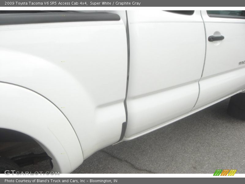 Super White / Graphite Gray 2009 Toyota Tacoma V6 SR5 Access Cab 4x4