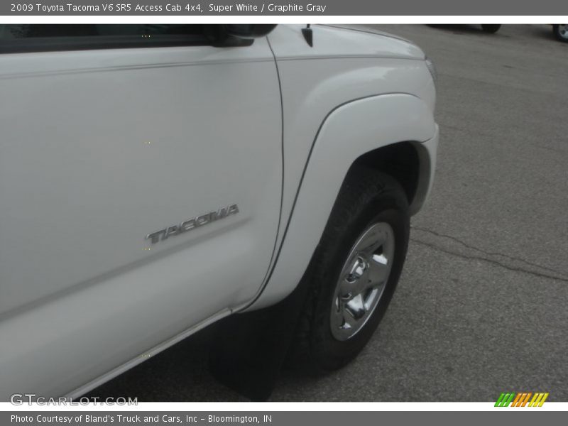 Super White / Graphite Gray 2009 Toyota Tacoma V6 SR5 Access Cab 4x4