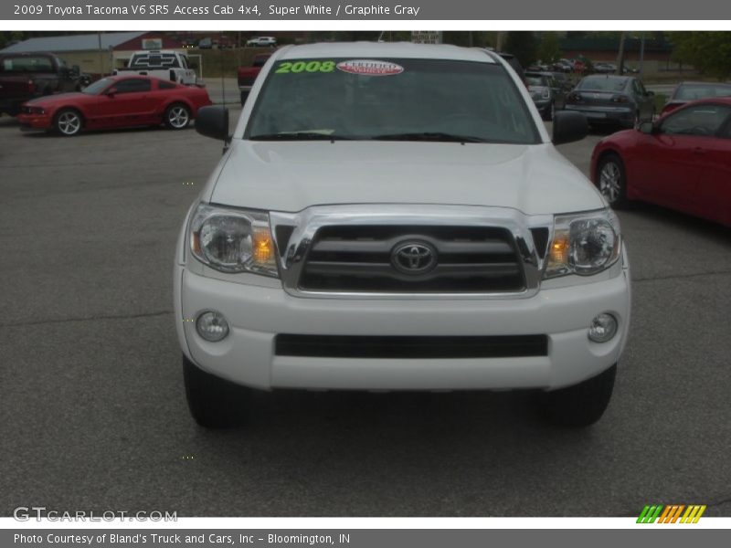 Super White / Graphite Gray 2009 Toyota Tacoma V6 SR5 Access Cab 4x4
