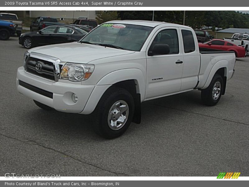 Super White / Graphite Gray 2009 Toyota Tacoma V6 SR5 Access Cab 4x4