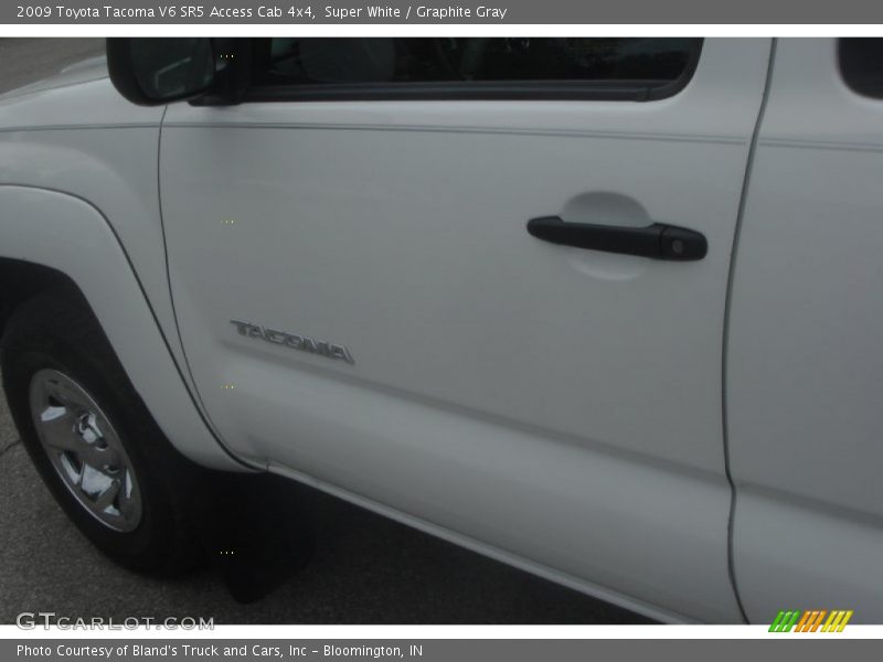 Super White / Graphite Gray 2009 Toyota Tacoma V6 SR5 Access Cab 4x4