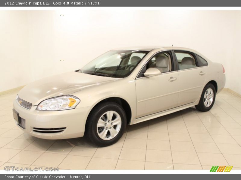 Gold Mist Metallic / Neutral 2012 Chevrolet Impala LS