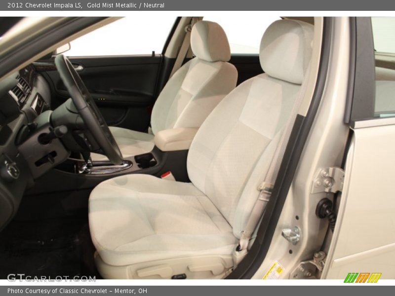 Gold Mist Metallic / Neutral 2012 Chevrolet Impala LS