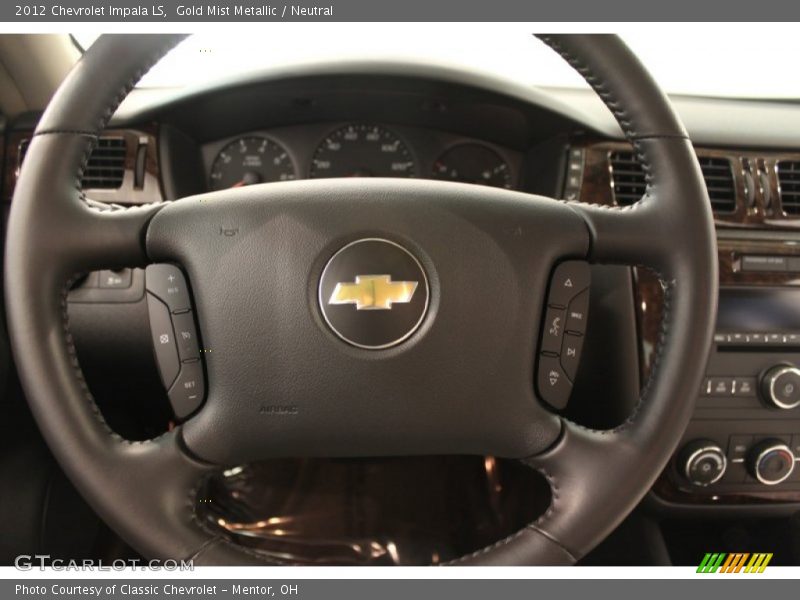 Gold Mist Metallic / Neutral 2012 Chevrolet Impala LS