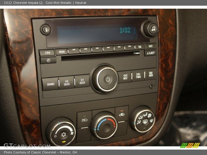 Gold Mist Metallic / Neutral 2012 Chevrolet Impala LS