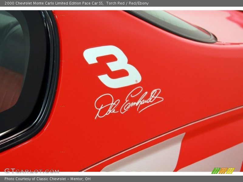 Torch Red / Red/Ebony 2000 Chevrolet Monte Carlo Limited Edition Pace Car SS