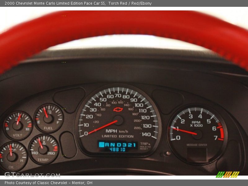 2000 Monte Carlo Limited Edition Pace Car SS Limited Edition Pace Car SS Gauges