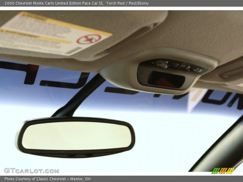 Torch Red / Red/Ebony 2000 Chevrolet Monte Carlo Limited Edition Pace Car SS