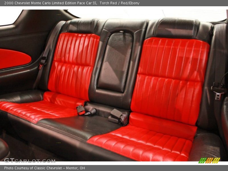 Rear Seat of 2000 Monte Carlo Limited Edition Pace Car SS