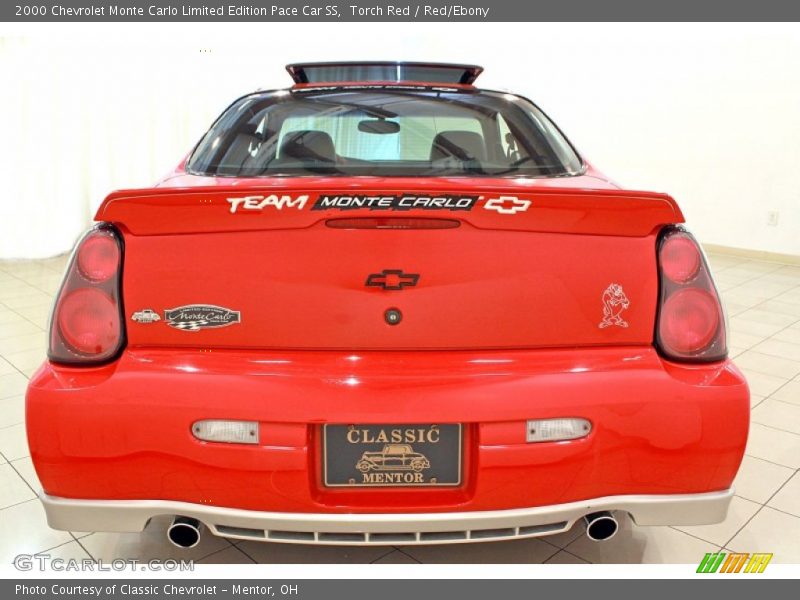 Torch Red / Red/Ebony 2000 Chevrolet Monte Carlo Limited Edition Pace Car SS