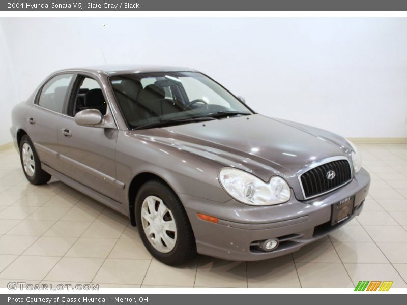 Slate Gray / Black 2004 Hyundai Sonata V6