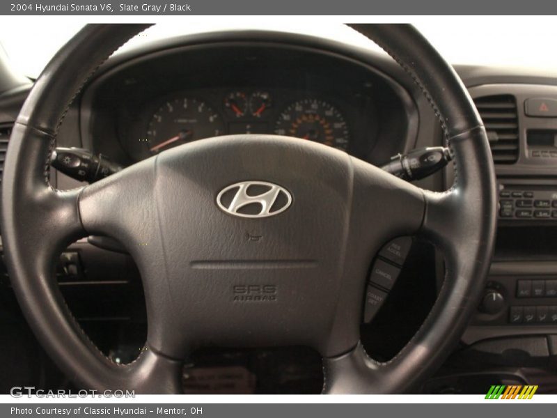 Slate Gray / Black 2004 Hyundai Sonata V6