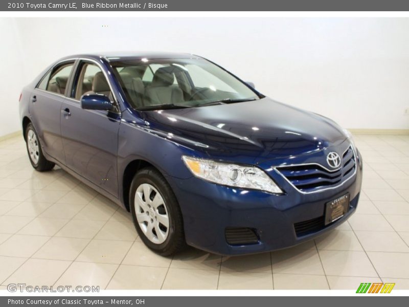 Blue Ribbon Metallic / Bisque 2010 Toyota Camry LE