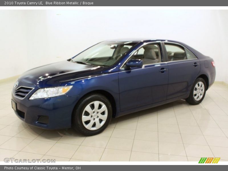 Blue Ribbon Metallic / Bisque 2010 Toyota Camry LE