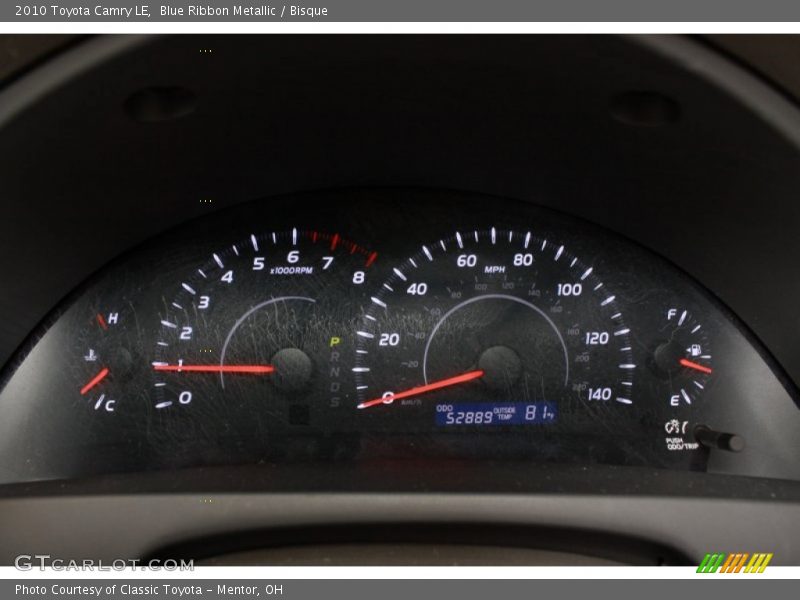 Blue Ribbon Metallic / Bisque 2010 Toyota Camry LE