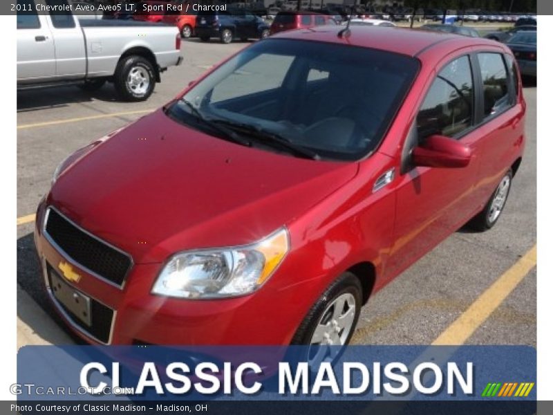 Sport Red / Charcoal 2011 Chevrolet Aveo Aveo5 LT