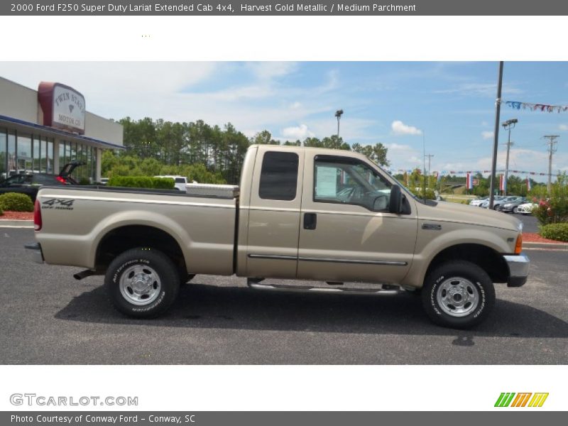  2000 F250 Super Duty Lariat Extended Cab 4x4 Harvest Gold Metallic