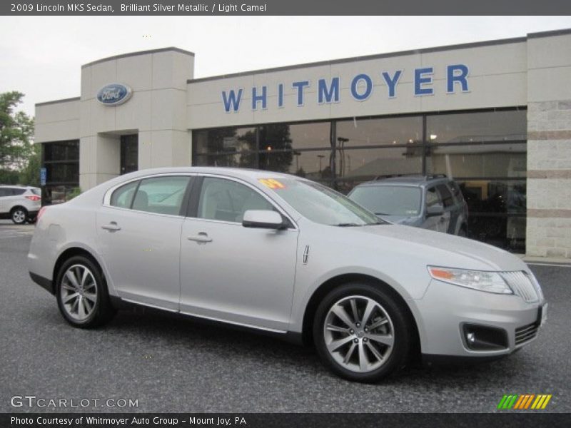 Brilliant Silver Metallic / Light Camel 2009 Lincoln MKS Sedan
