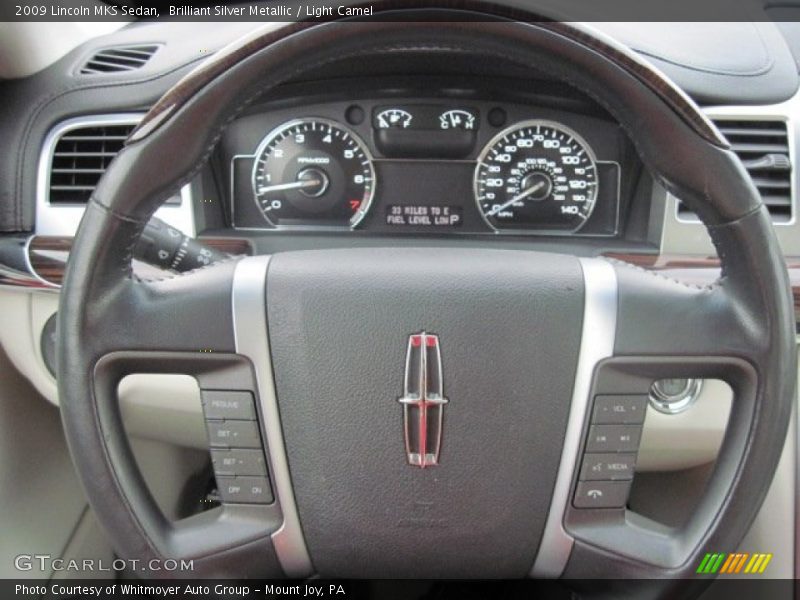 Brilliant Silver Metallic / Light Camel 2009 Lincoln MKS Sedan