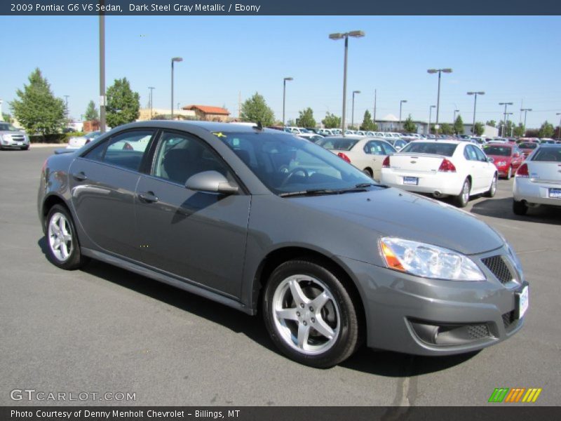 Dark Steel Gray Metallic / Ebony 2009 Pontiac G6 V6 Sedan