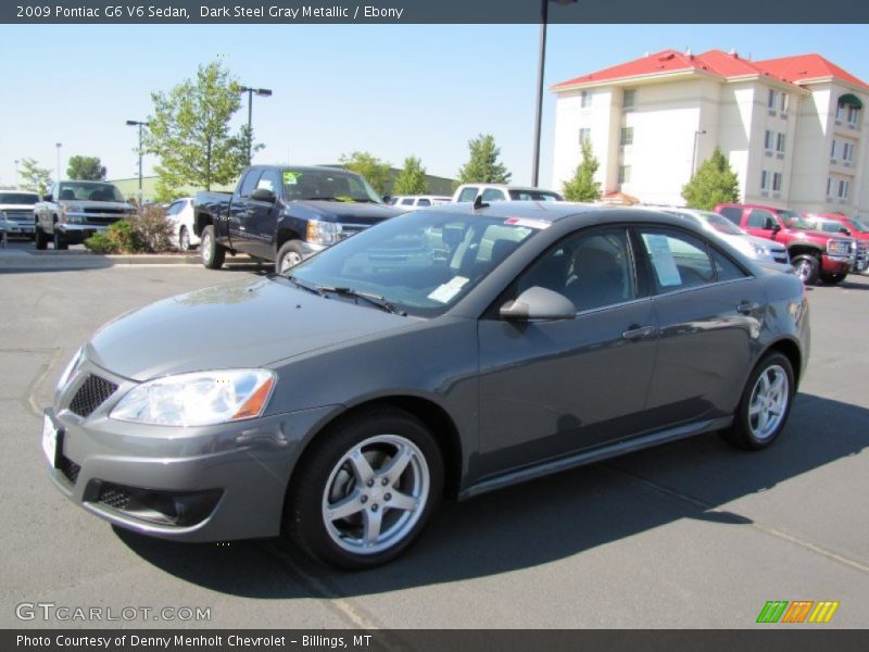 Dark Steel Gray Metallic / Ebony 2009 Pontiac G6 V6 Sedan