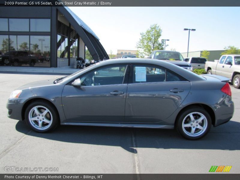 Dark Steel Gray Metallic / Ebony 2009 Pontiac G6 V6 Sedan
