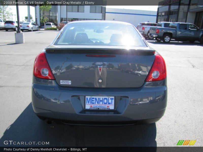 Dark Steel Gray Metallic / Ebony 2009 Pontiac G6 V6 Sedan