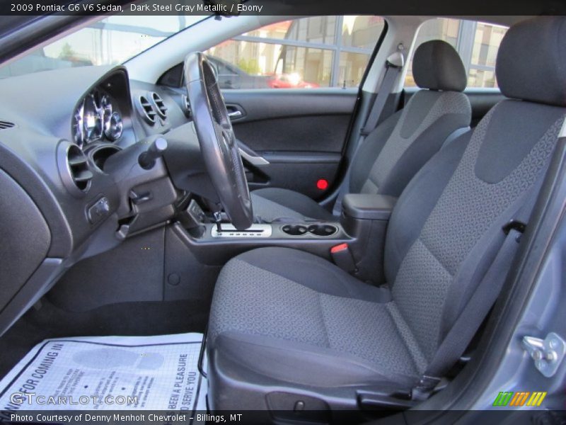Dark Steel Gray Metallic / Ebony 2009 Pontiac G6 V6 Sedan