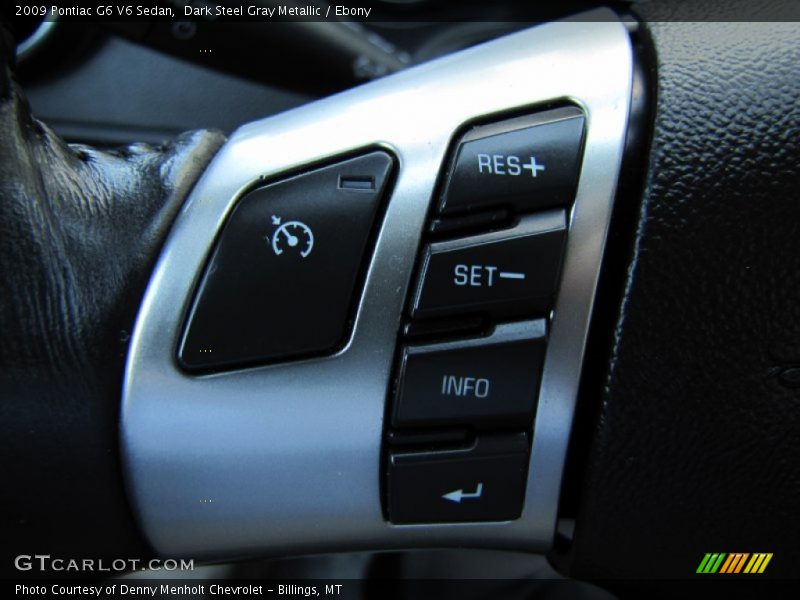 Dark Steel Gray Metallic / Ebony 2009 Pontiac G6 V6 Sedan