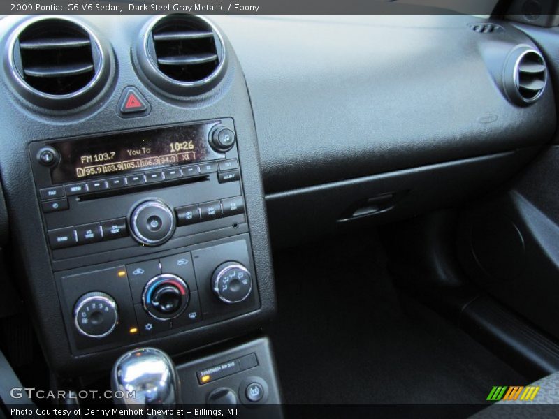 Dark Steel Gray Metallic / Ebony 2009 Pontiac G6 V6 Sedan