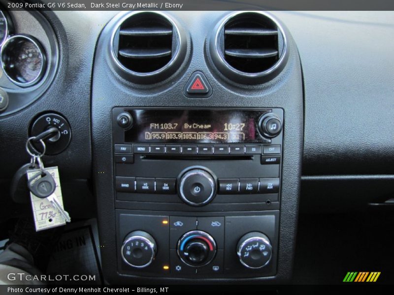 Dark Steel Gray Metallic / Ebony 2009 Pontiac G6 V6 Sedan
