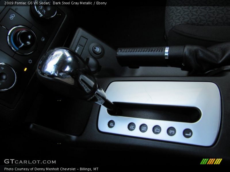 Dark Steel Gray Metallic / Ebony 2009 Pontiac G6 V6 Sedan