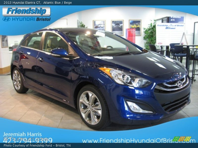 Atlantic Blue / Beige 2013 Hyundai Elantra GT